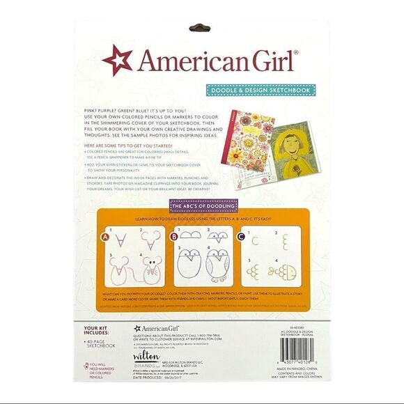New in Packaging American Girl Doddle & Design Sketchbook - Picture 4 of 8